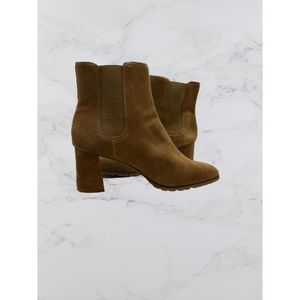 Ann Taylor Suede Heeled Booties